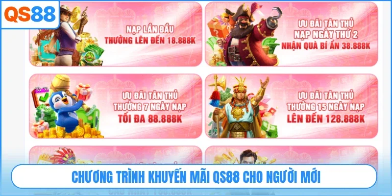 Chương trình khuyến mãi QS88 cho người mới