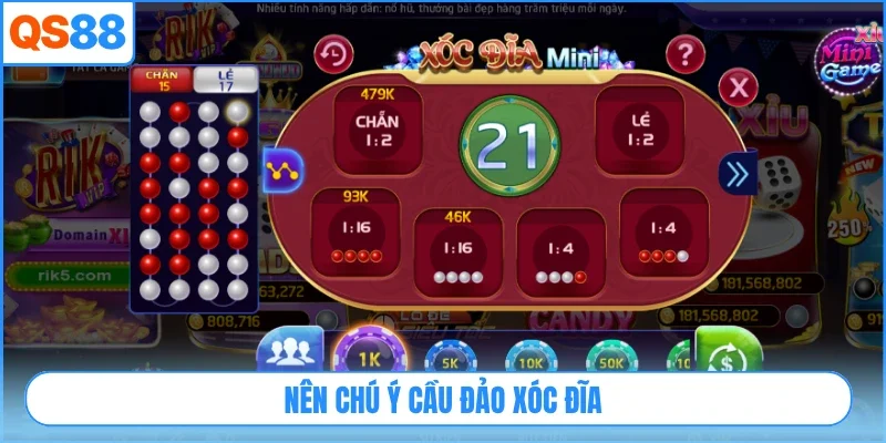 Nên chú ý cầu đảo xóc đĩa