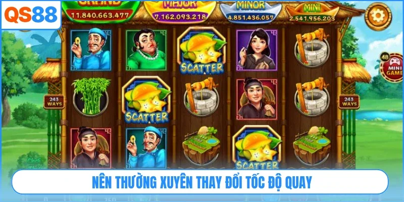Nên thường xuyên thay đổi tốc độ quay
