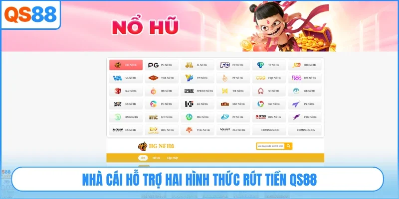 Nổ hũ QS88 sảnh chơi được yêu thích nhất tại nhà cái