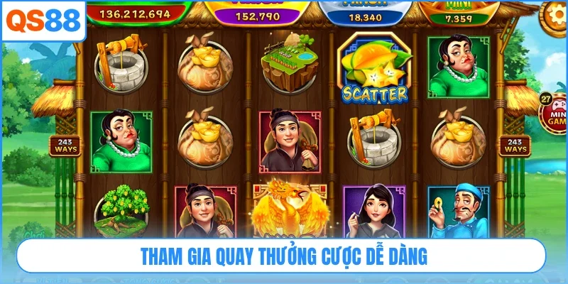 Tham gia quay thưởng cược dễ dàng